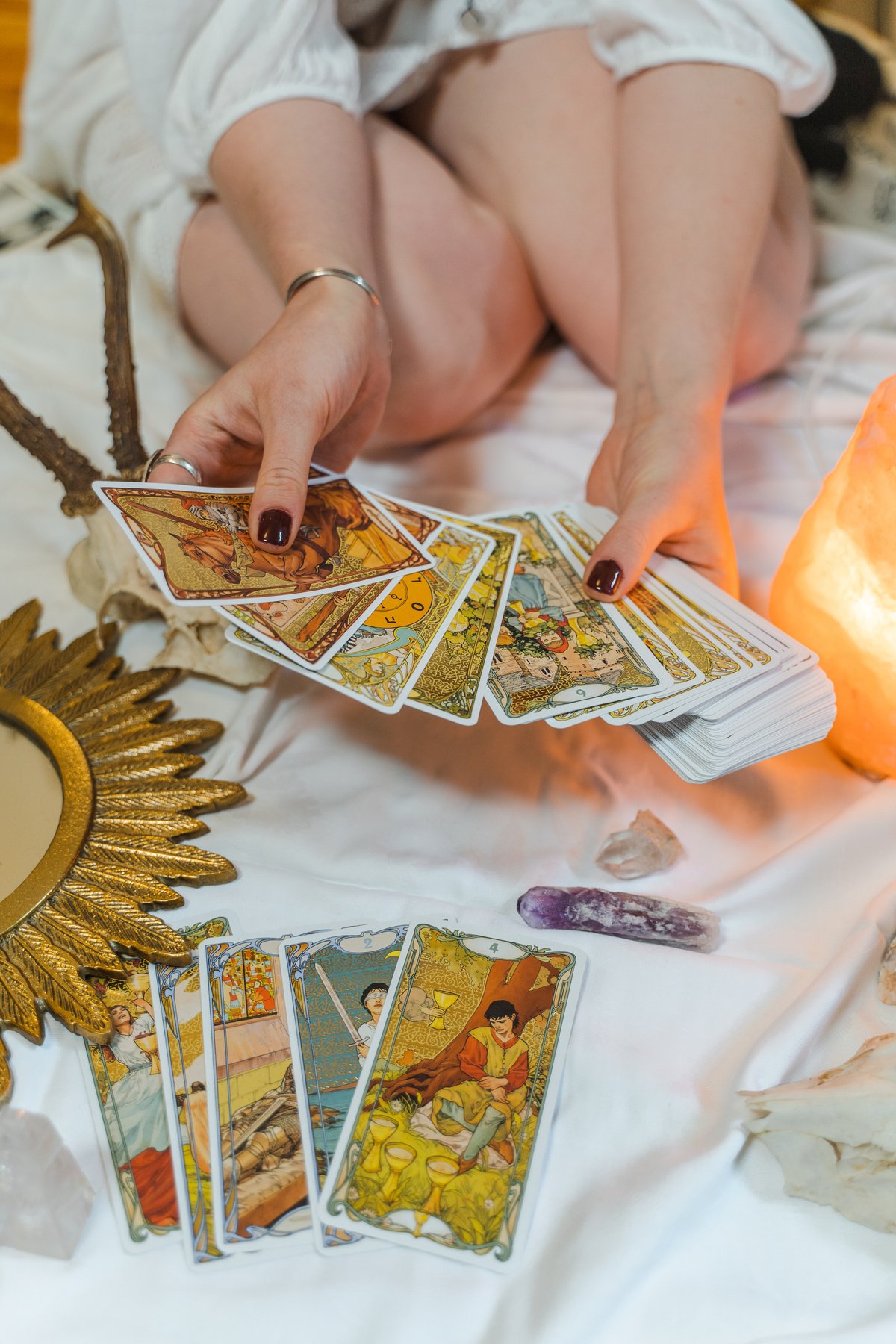 Woman Reading Tarot Cards 